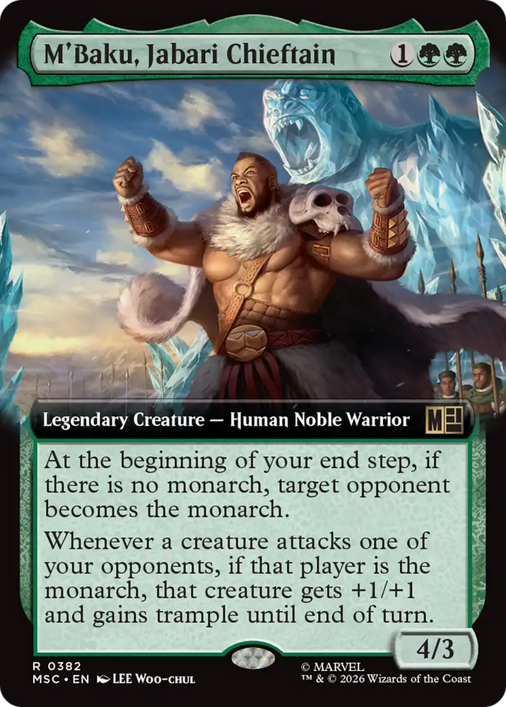 M'Baku, Jabari Chieftain (Extended Art) [Marvel Super Heroes Commander]