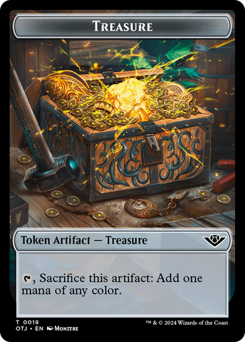 Treasure // Plot Double-Sided Token [Outlaws of Thunder Junction Tokens]