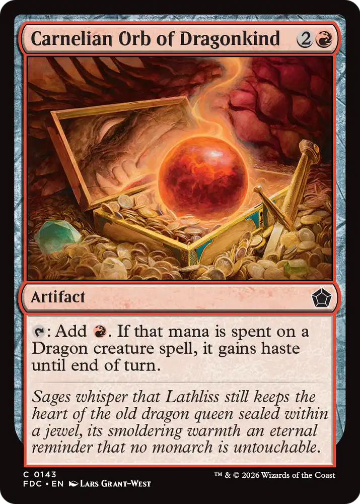 Carnelian Orb of Dragonkind [Foundations Commander]