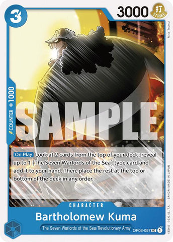 Bartholomew Kuma [Starter Deck: Blue Donquixote Doflamingo]