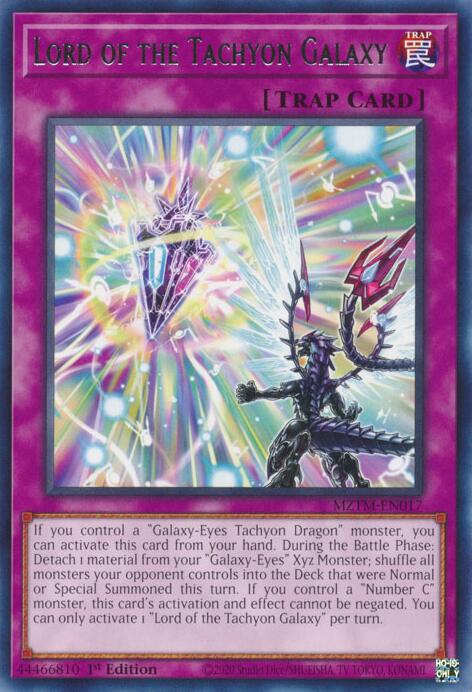 Lord of the Tachyon Galaxy [MZTM-EN017] Rare