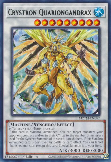 Crystron Quariongandrax [MZTM-EN087] Rare