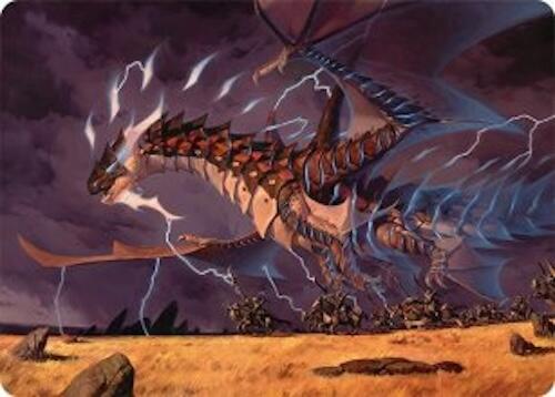 Neriv, Heart of the Storm Art Card (25/54) [Tarkir: Dragonstorm Art Series]