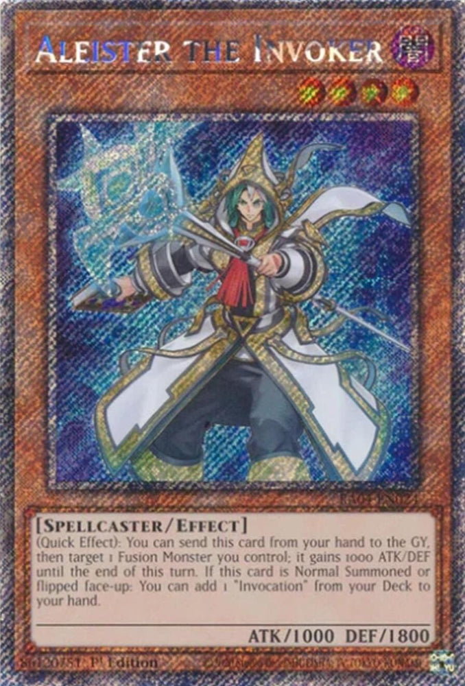 Aleister the Invoker (Alternate Art) [RA04-EN024] Platinum Secret Rare