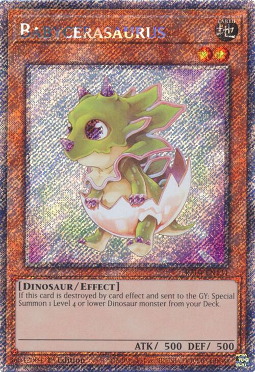 Babycerasaurus [RA04-EN131] Platinum Secret Rare