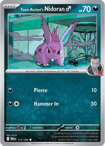Team Rocket's Nidoran (117/182) [Scarlet & Violet: Destined Rivals]