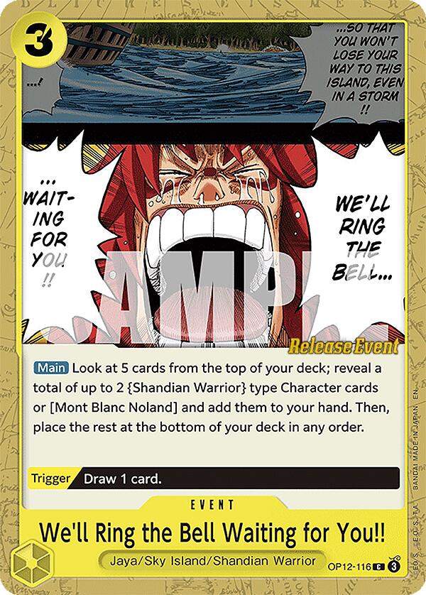 We'll Ring the Bell Waiting for You!! [Legacy of the Master Release Event Cards]