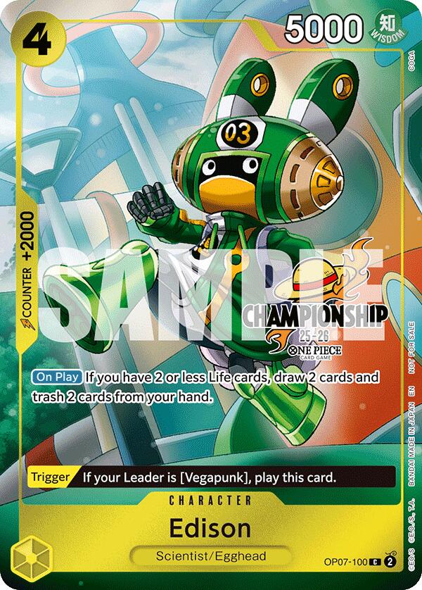 Edison (CS 25-26 Celebration Pack) [One Piece Promotion Cards]