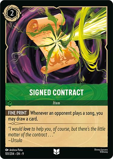 Signed Contract (101/204) [Fabled]