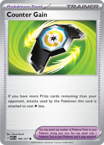 Counter Gain (186/217) (Reverse Holo) [Mega Evolution: Ascended Heroes]