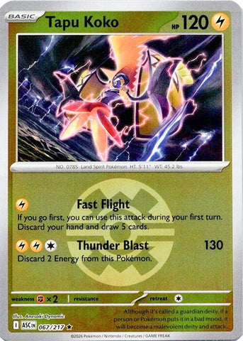 Tapu Koko (067/217) (Quick Ball) [Mega Evolution: Ascended Heroes]