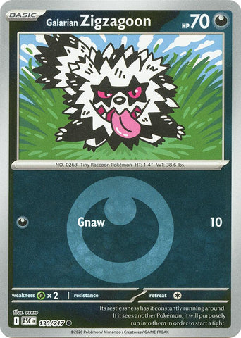 Galarian Zigzagoon (130/217) (Energy Symbol Pattern) [Mega Evolution: Ascended Heroes]