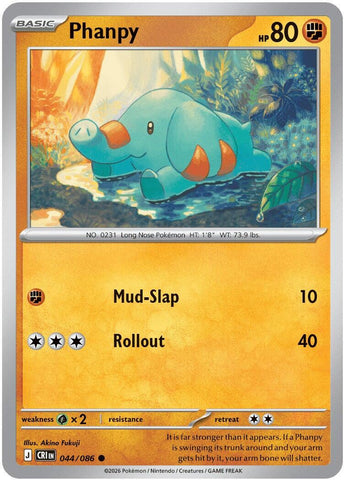 Phanpy (044/086) [Mega Evolution: Chaos Rising]