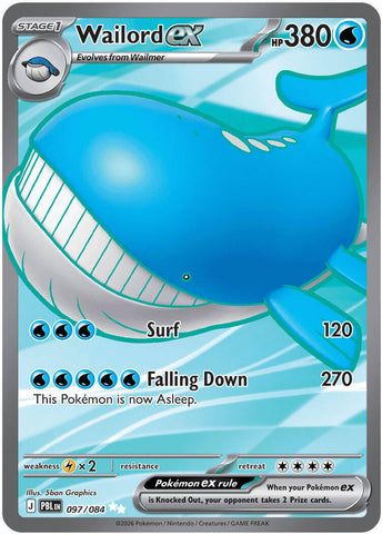 Wailord ex (097/084) [Mega Evolution: Pitch Black]