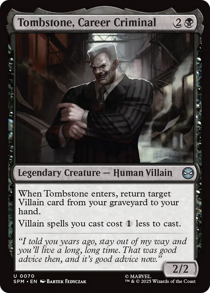 Tombstone, Career Criminal [Marvel's Spider-Man]