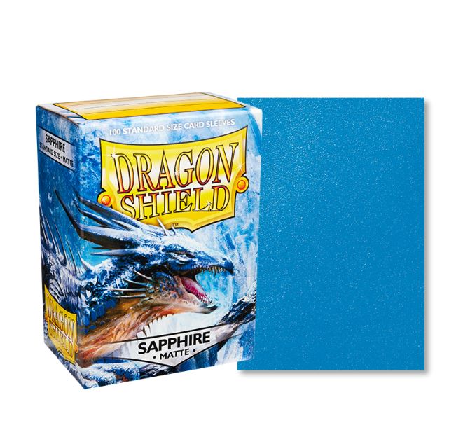 Dragon Shield Sapphire Matte 100 ct Standard Sleeves