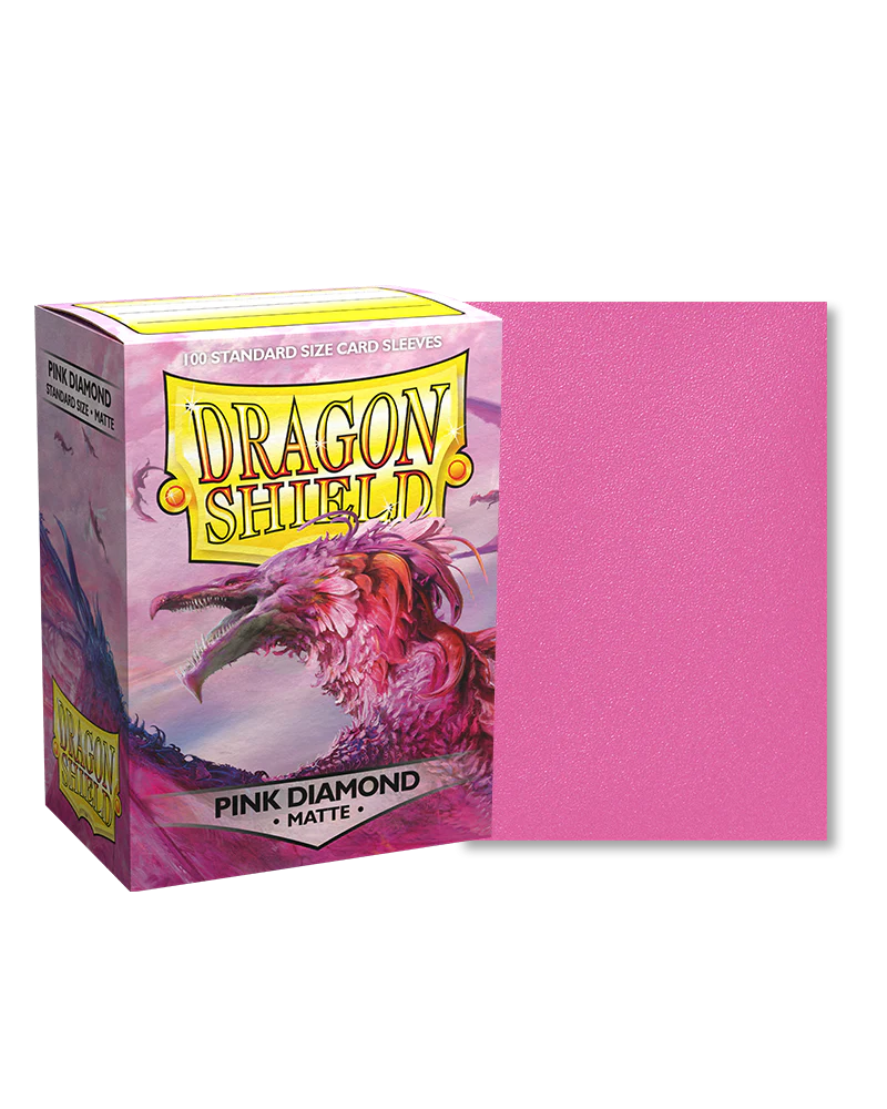 Dragon Shield Sleeves Matte Pink Diamond 100 Ct