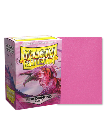 Dragon Shield Sleeves Matte Pink Diamond 100 Ct