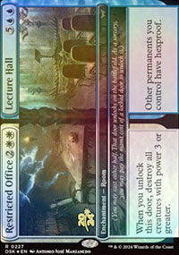 Restricted Office // Lecture Hall [Duskmourn: House of Horror Prerelease Promos]