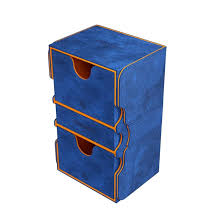 GameGenic Stronghold 200+ XL Deck Box - Blue and Orange