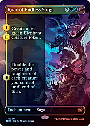 Roar of Endless Song (Borderless) [Tarkir: Dragonstorm]