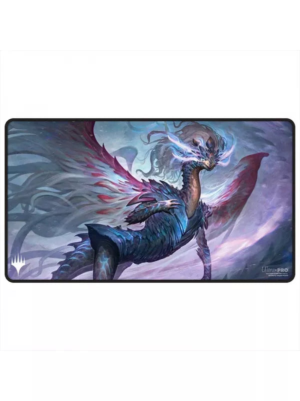 Tarkir Dragonstorm Jeskai Dragon Stitched edges playmat